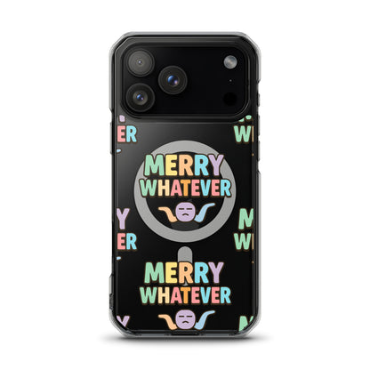 Merry Whatever Anti-Christmas / Bah Humbug iPhone Clear Case | – RB Designa Co
