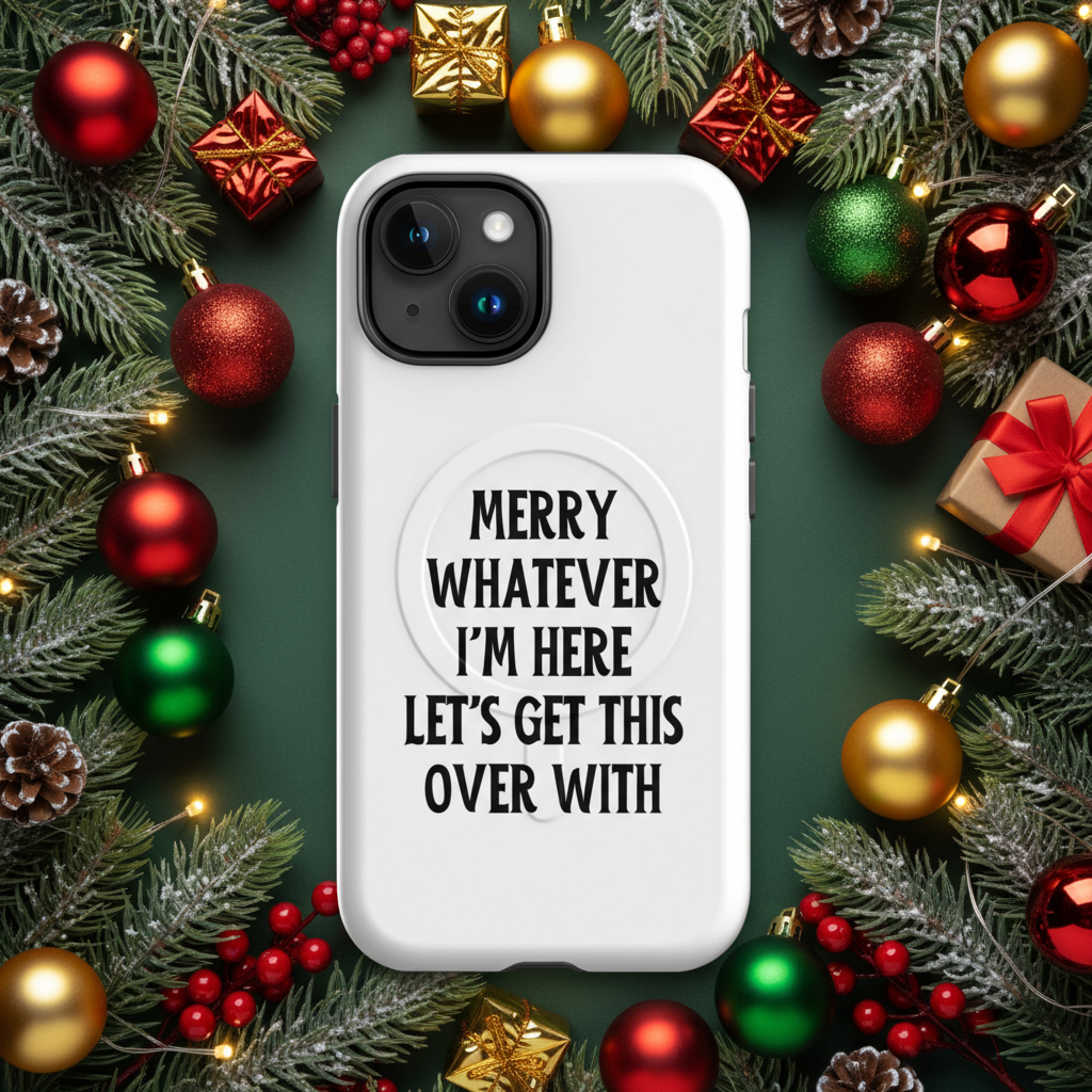 Get This Over Light Anti-Christmas / Bah Humbug iPhone Case | – RB Designa Co