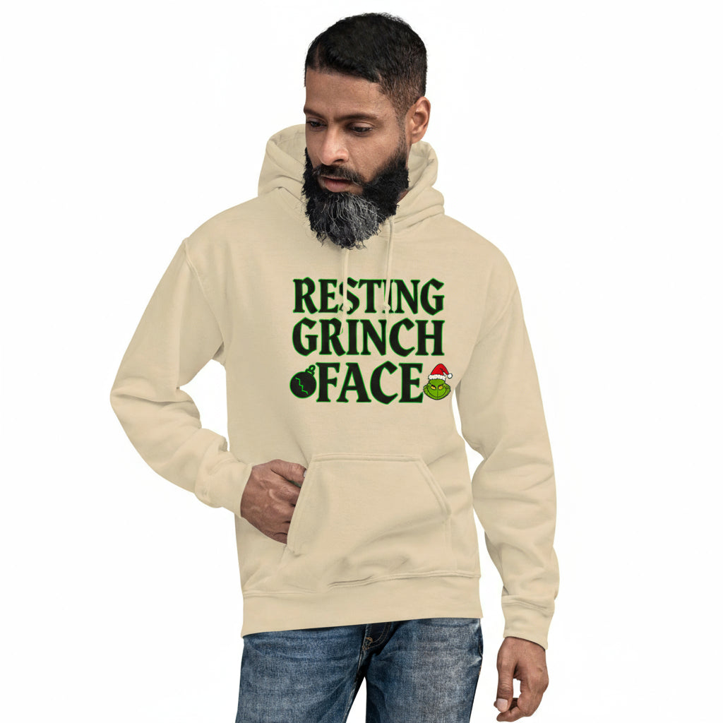 Grinch Face Anti-Christmas / Bah Humbug Hoodie | – RB Designa Co
