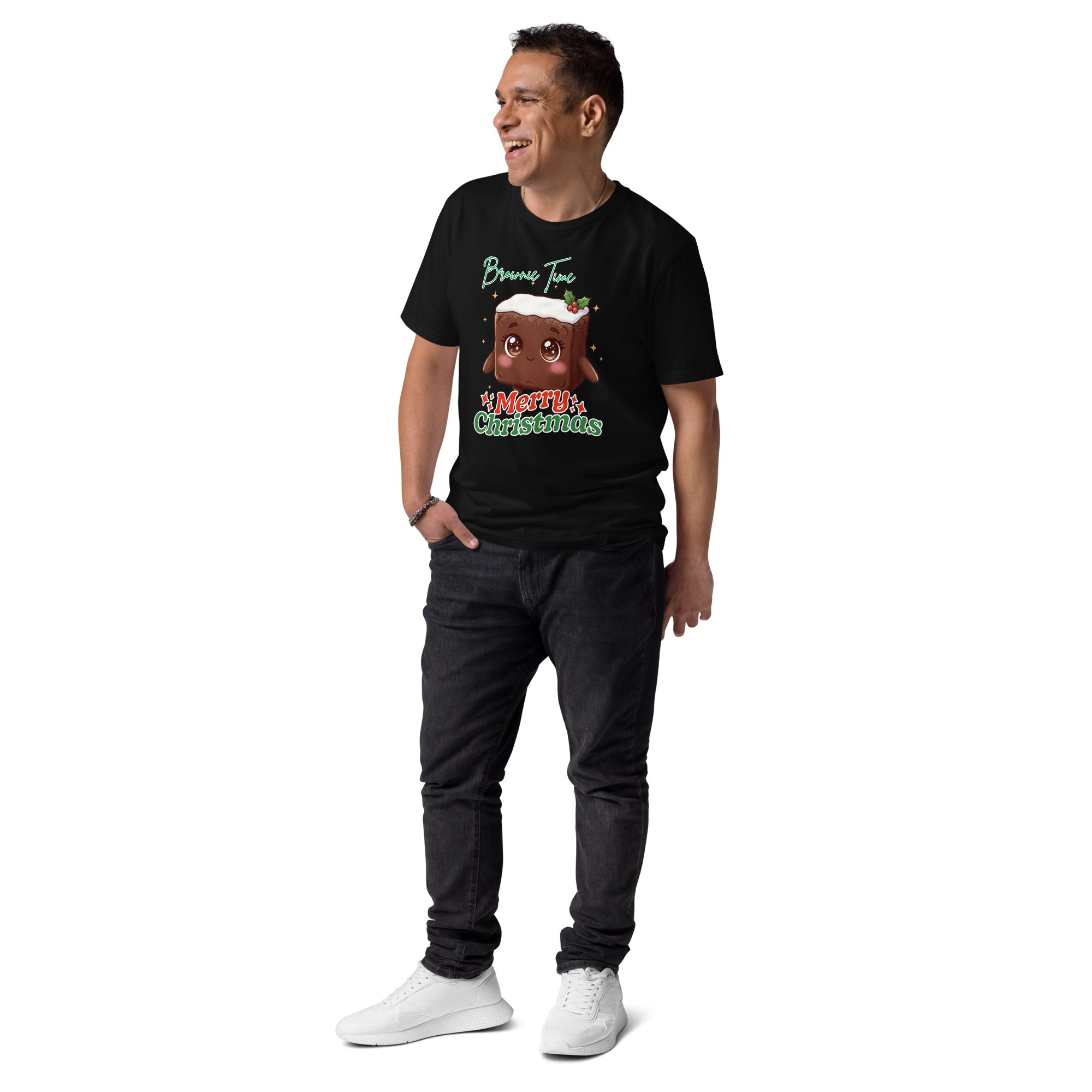 &quot;Brownie Time, Merry Christmas&quot;- White | Adults T-Shirt | – RB Designa Co