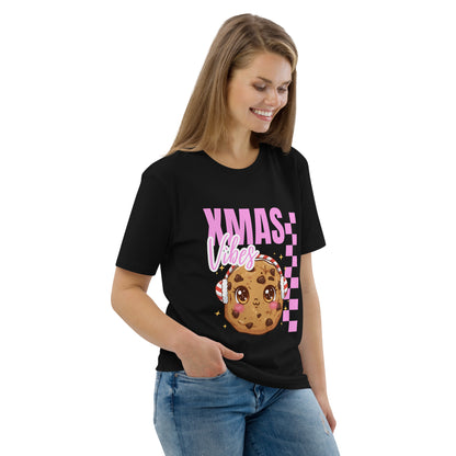 Xmas Vibes Cookie -Pink | Adults T-Shirt | – RB Designa Co