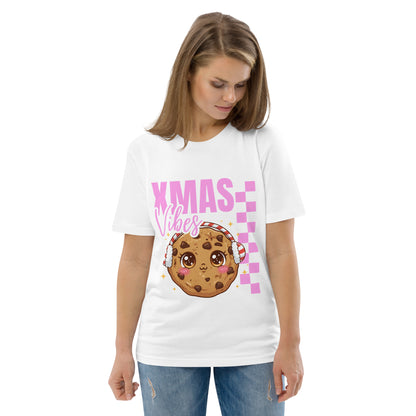 Xmas Vibes Cookie -Pink | Adults T-Shirt | – RB Designa Co