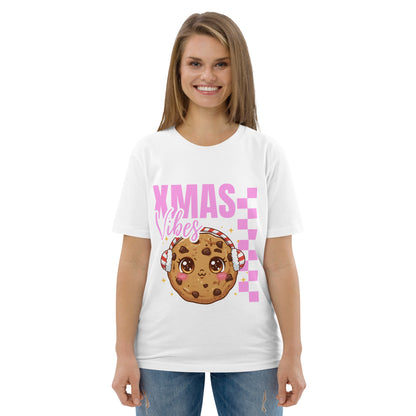 Xmas Vibes Cookie -Pink | Adults T-Shirt | – RB Designa Co