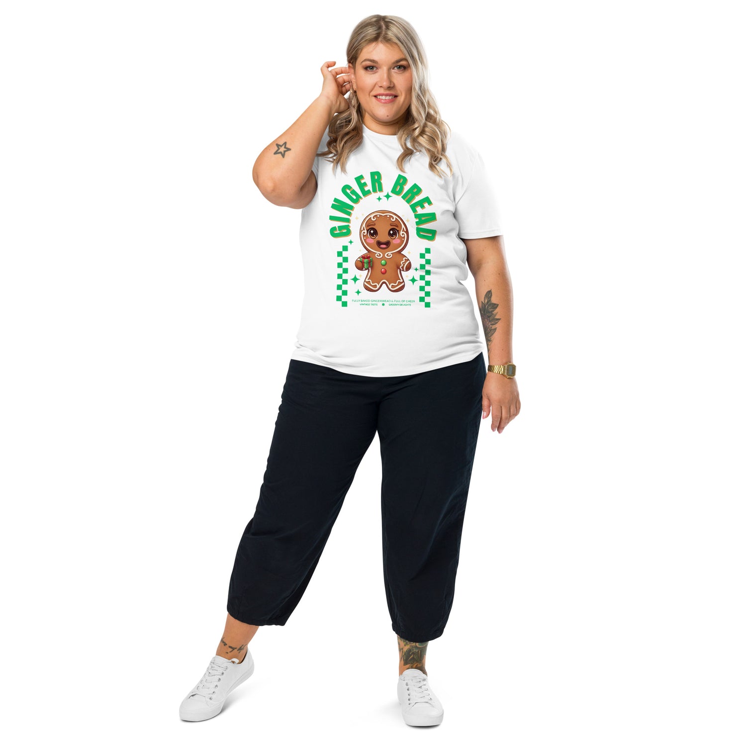 Gingerbread Joy- Green | Adults T-Shirt | – RB Designa Co