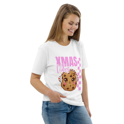 Xmas Vibes Cookie -Pink | Adults T-Shirt | – RB Designa Co
