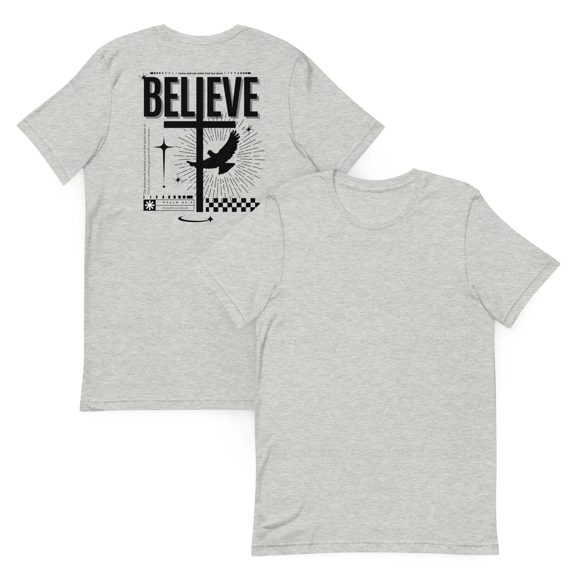 Believe Back Light Biblical T-shirt