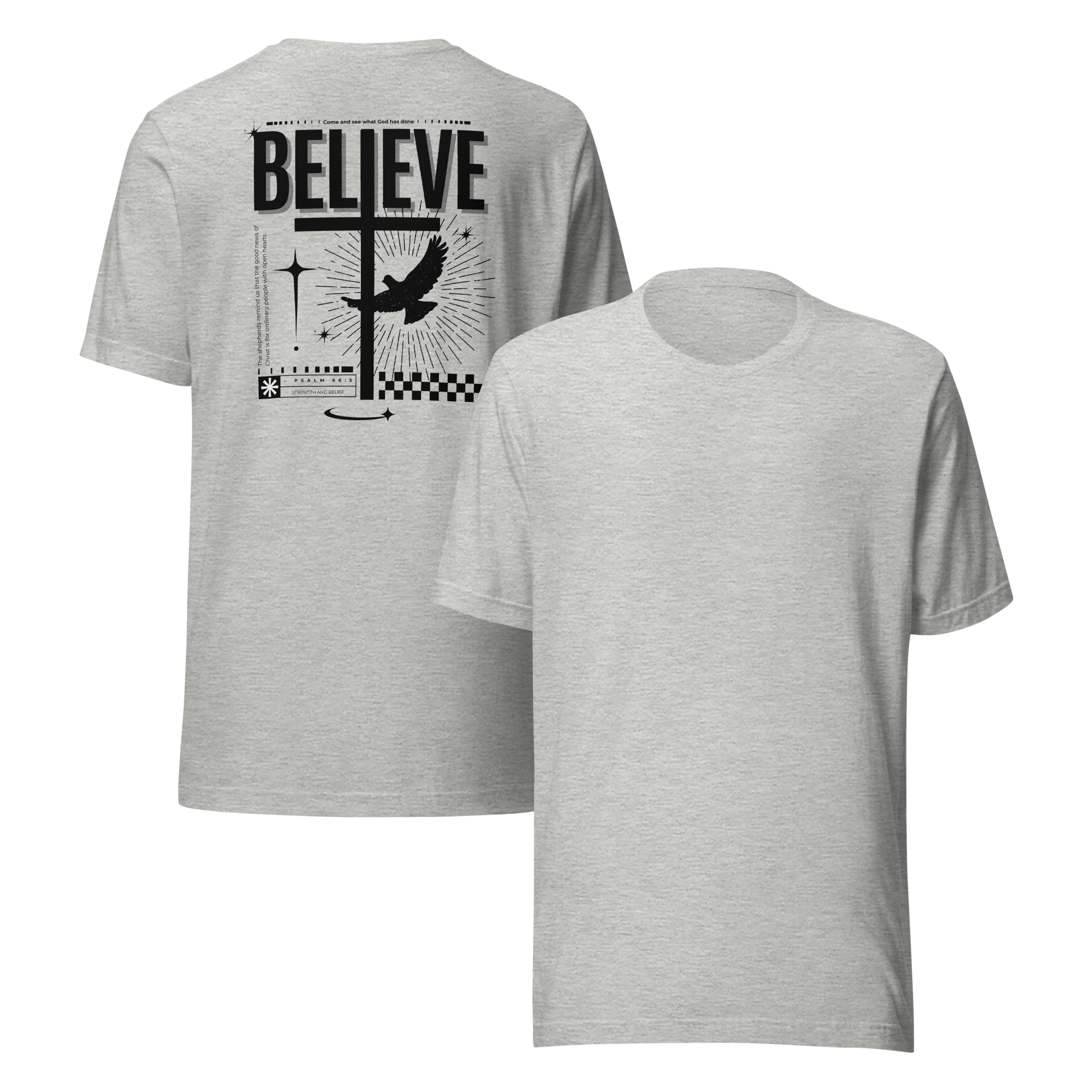Believe Back Light Biblical T-shirt