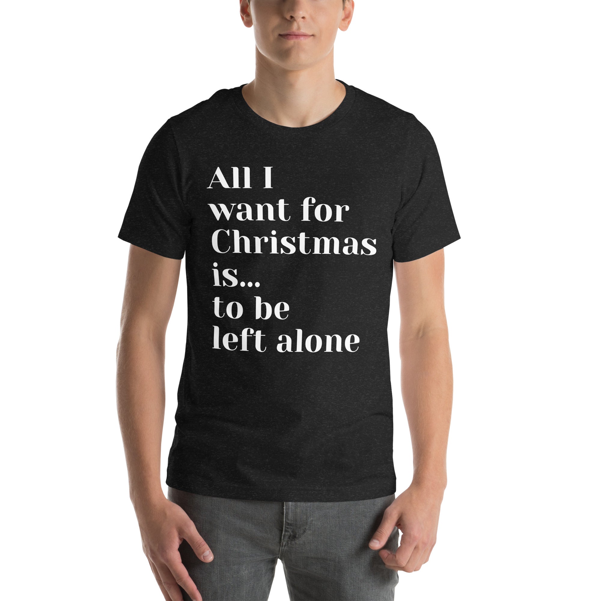 Left Alone Anti-Christmas / Bah Humbug T-shirt | – RB Designa Co