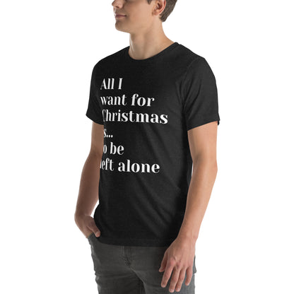 Left Alone Anti-Christmas / Bah Humbug T-shirt | – RB Designa Co