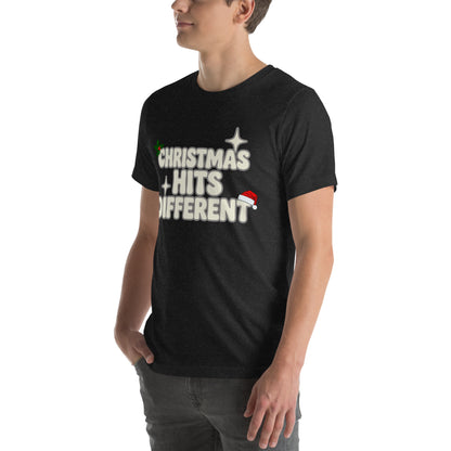 Christmas Hits Different Teen T-shirt | – RB Designa Co