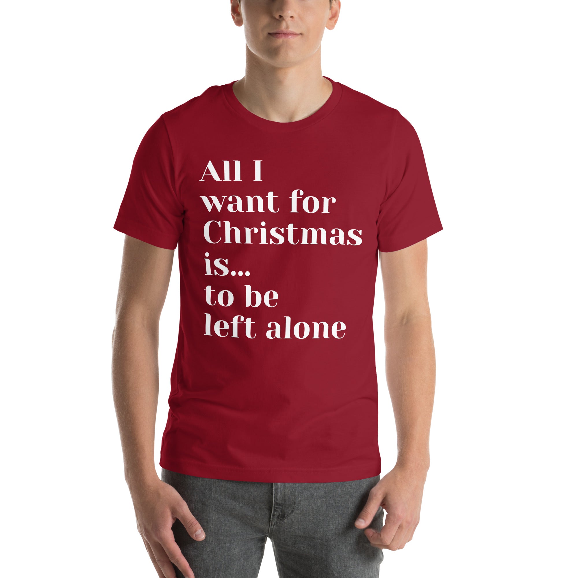 Left Alone Anti-Christmas / Bah Humbug T-shirt | – RB Designa Co