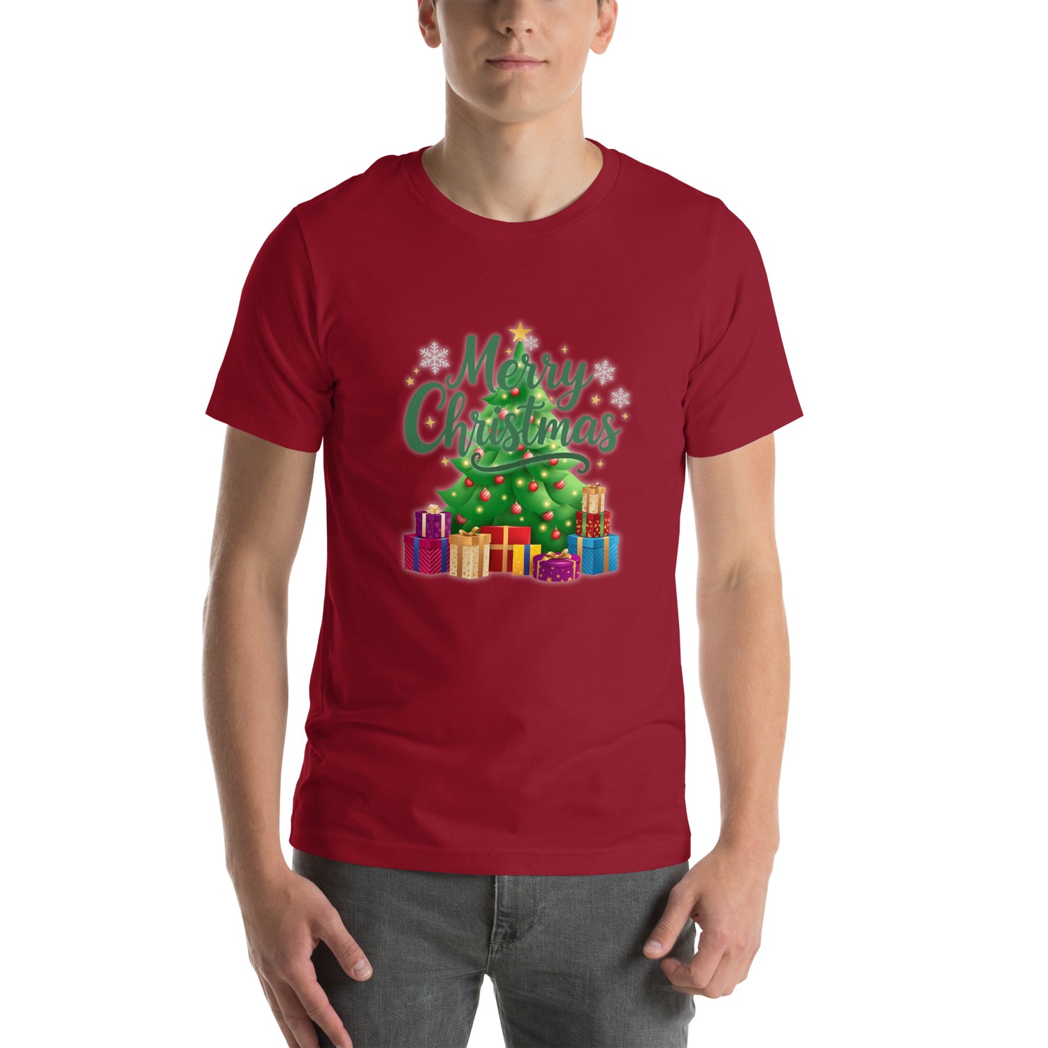 Merry Christmas Green Teen T-shirt | – RB Designa Co