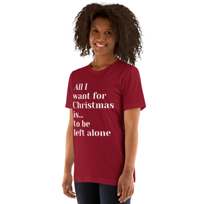 Left Alone Anti-Christmas / Bah Humbug T-shirt | – RB Designa Co