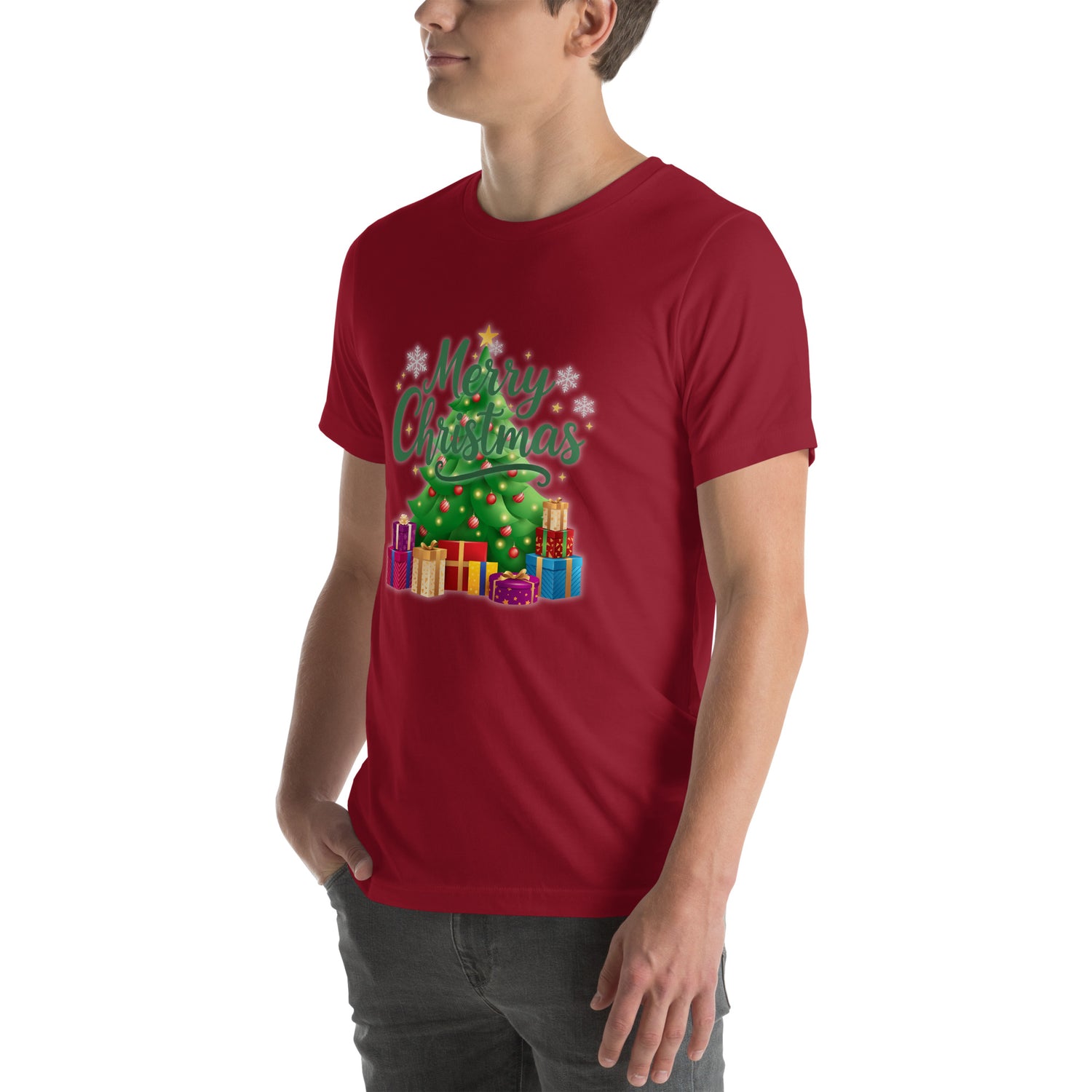 Merry Christmas Green Teen T-shirt | – RB Designa Co