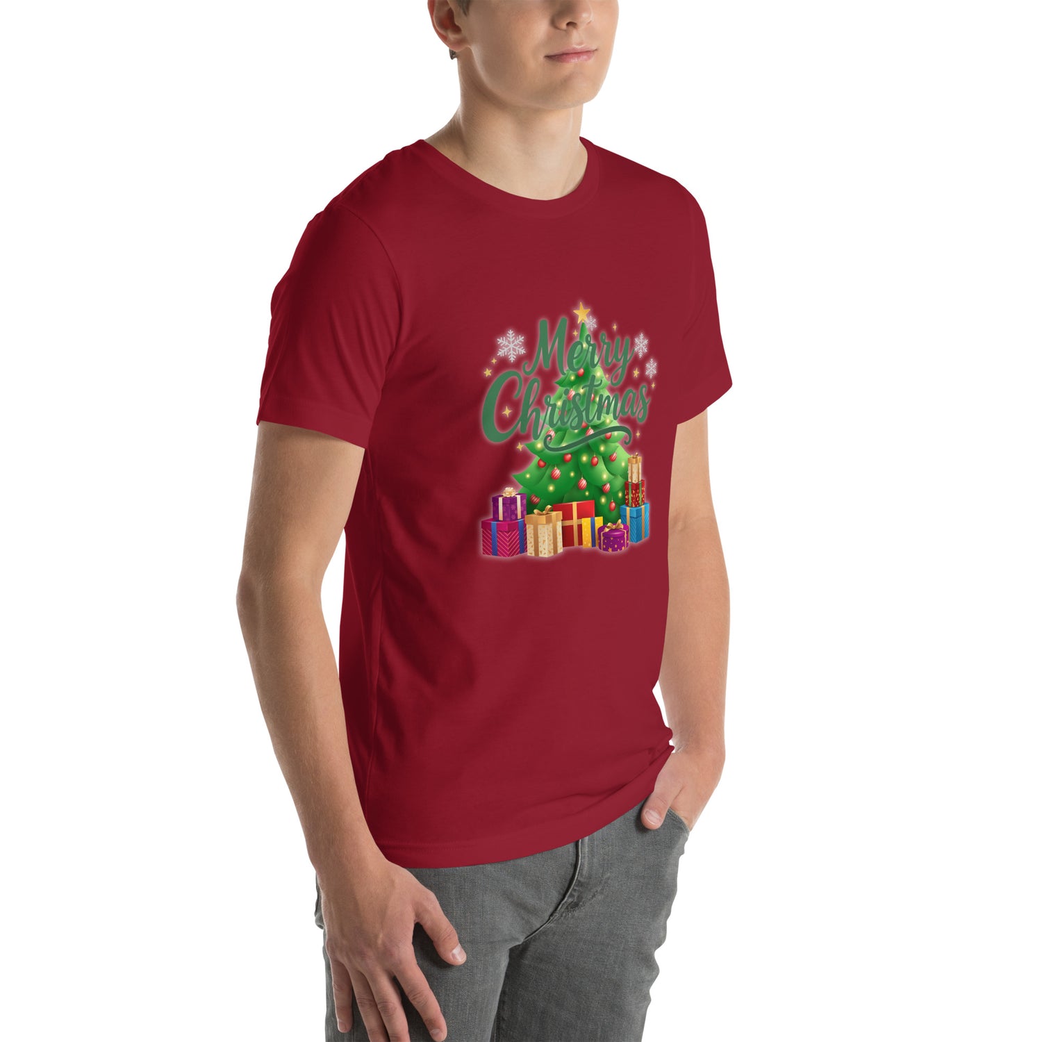 Merry Christmas Green Teen T-shirt | – RB Designa Co