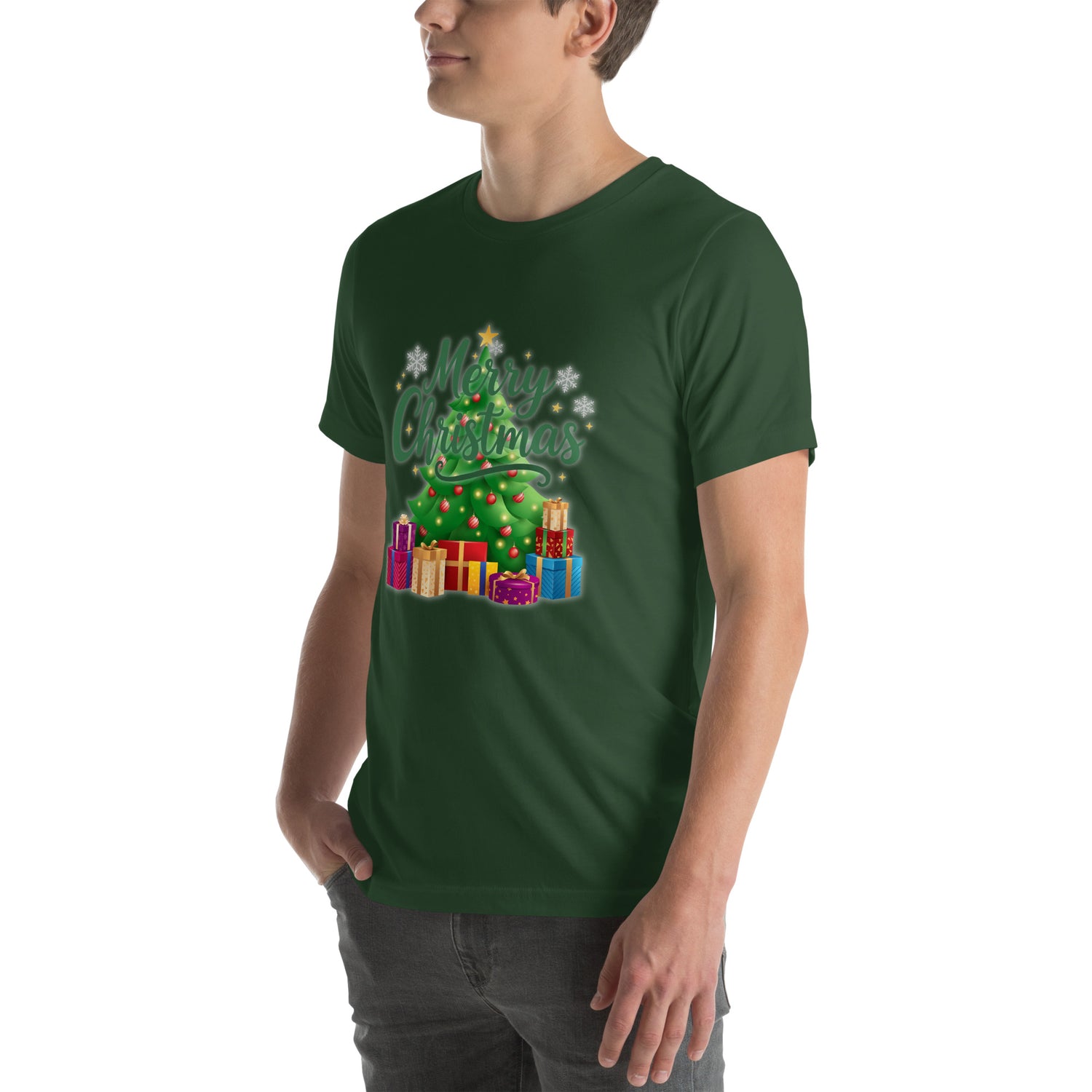 Merry Christmas Green Teen T-shirt | – RB Designa Co