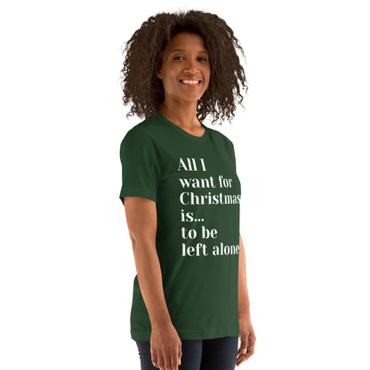Left Alone Anti-Christmas / Bah Humbug T-shirt | – RB Designa Co