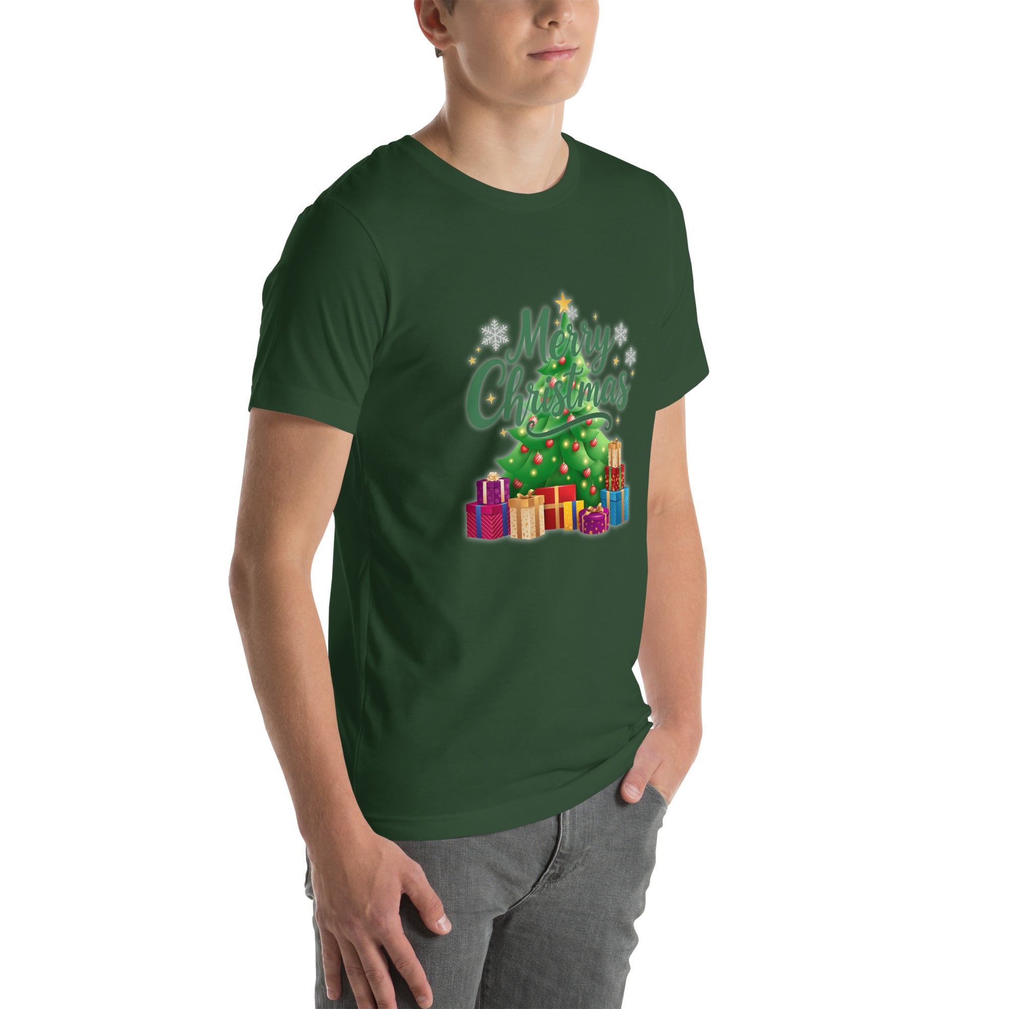 Merry Christmas Green Teen T-shirt | – RB Designa Co
