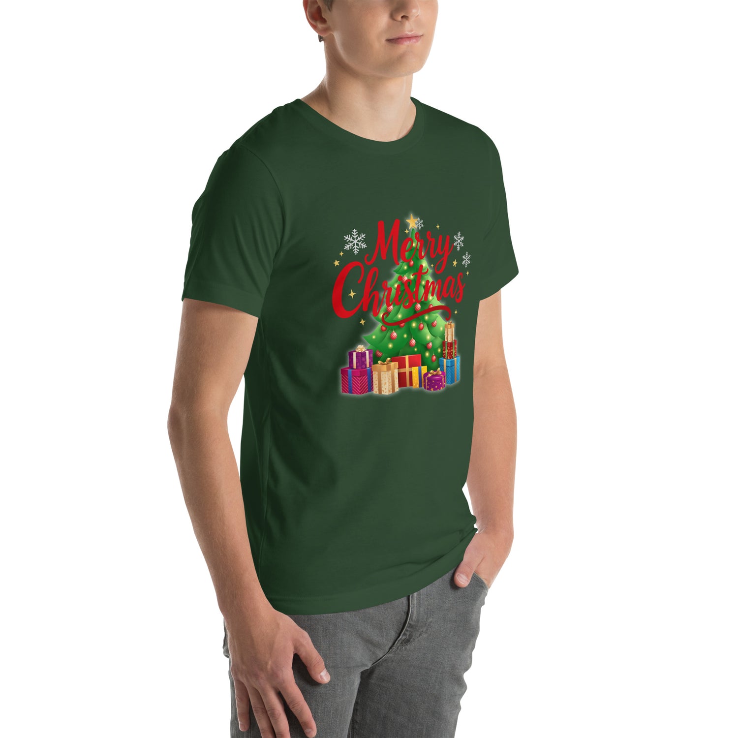 Merry Christmas Red Teen T-shirt | – RB Designa Co