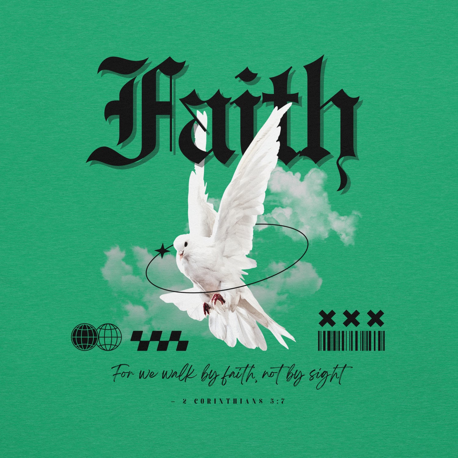 Faith Back Light Biblical T-shirt | – RB Designa Co