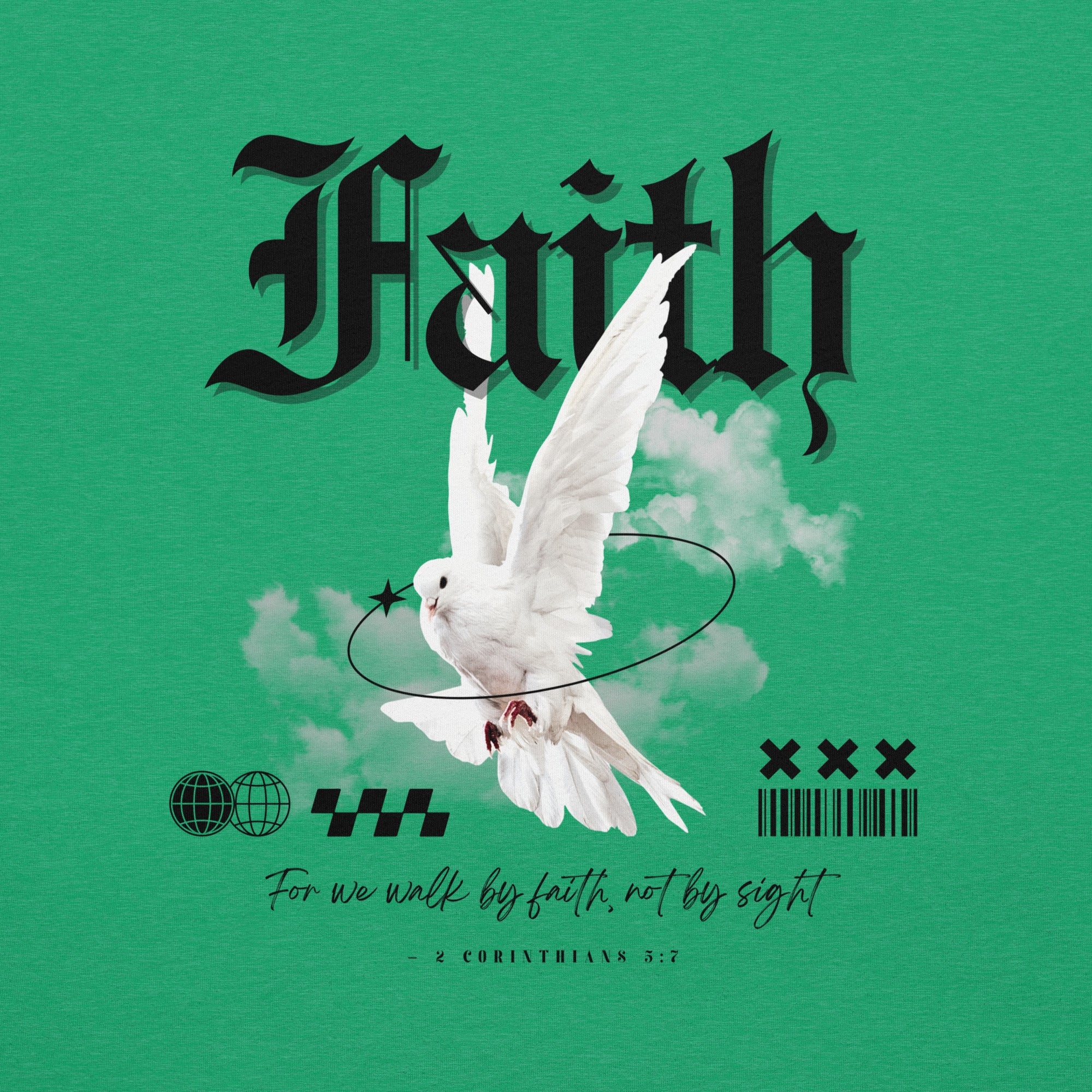 Faith Back Light Biblical T-shirt | – RB Designa Co