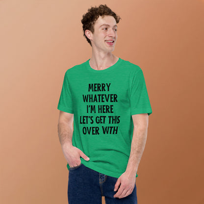 Get This Over With Light Anti-Christmas / Bah Humbug T-shirt | – RB Designa Co