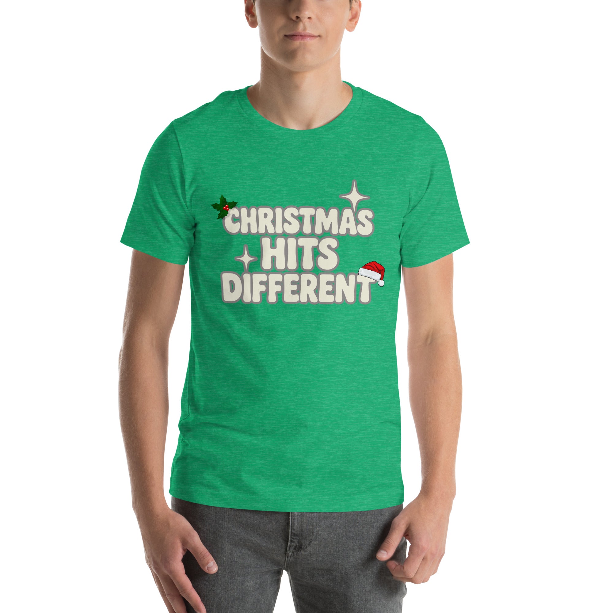 Christmas Hits Different Teen T-shirt | – RB Designa Co