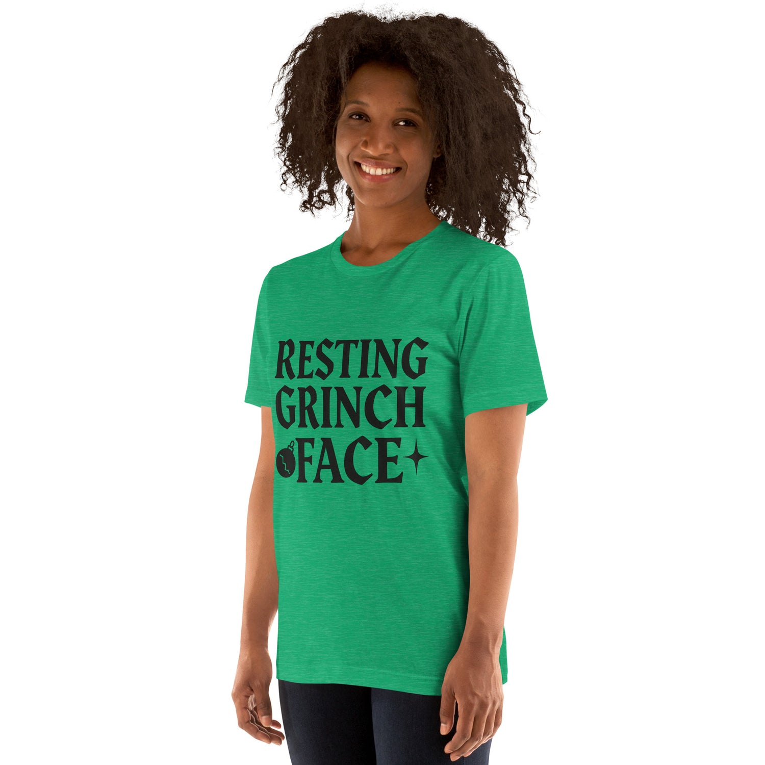 Resting Grinch Face Goth Anti-Christmas / Bah Humbug T-shirt | – RB Designa Co