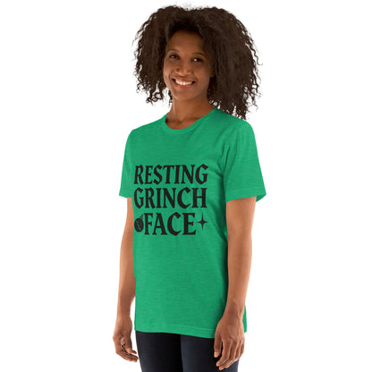 Resting Grinch Face Goth Anti-Christmas / Bah Humbug T-shirt | – RB Designa Co