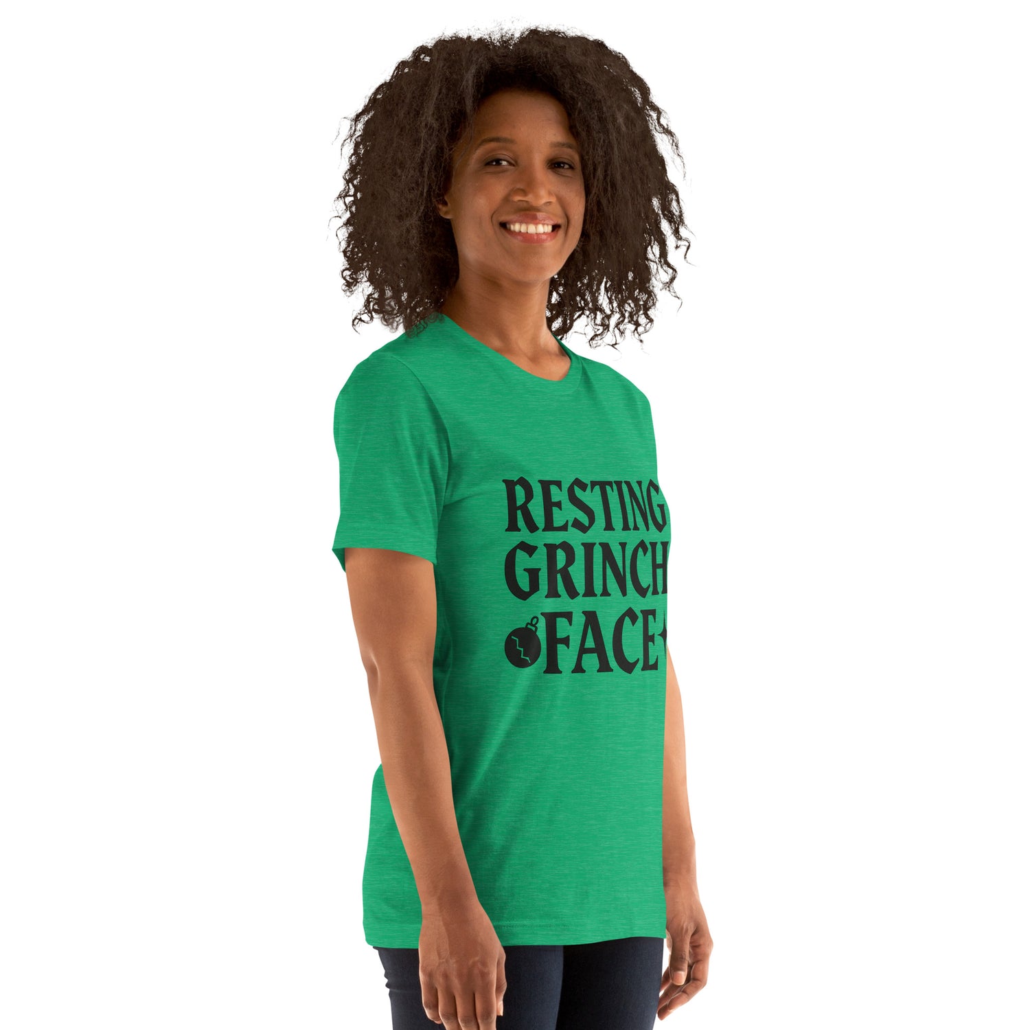Resting Grinch Face Goth Anti-Christmas / Bah Humbug T-shirt | – RB Designa Co