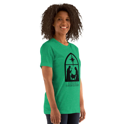 Savior Is Born White Biblical T-Shirt | – RB Designa Co