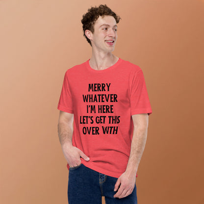 Get This Over With Light Anti-Christmas / Bah Humbug T-shirt | – RB Designa Co