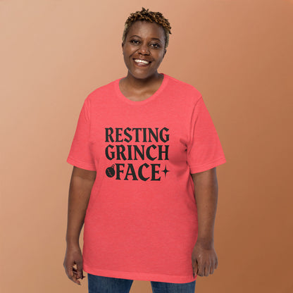 Resting Grinch Face Goth Anti-Christmas / Bah Humbug T-shirt | – RB Designa Co