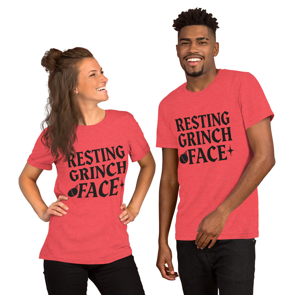 Resting Grinch Face Goth Anti-Christmas / Bah Humbug T-shirt | – RB Designa Co