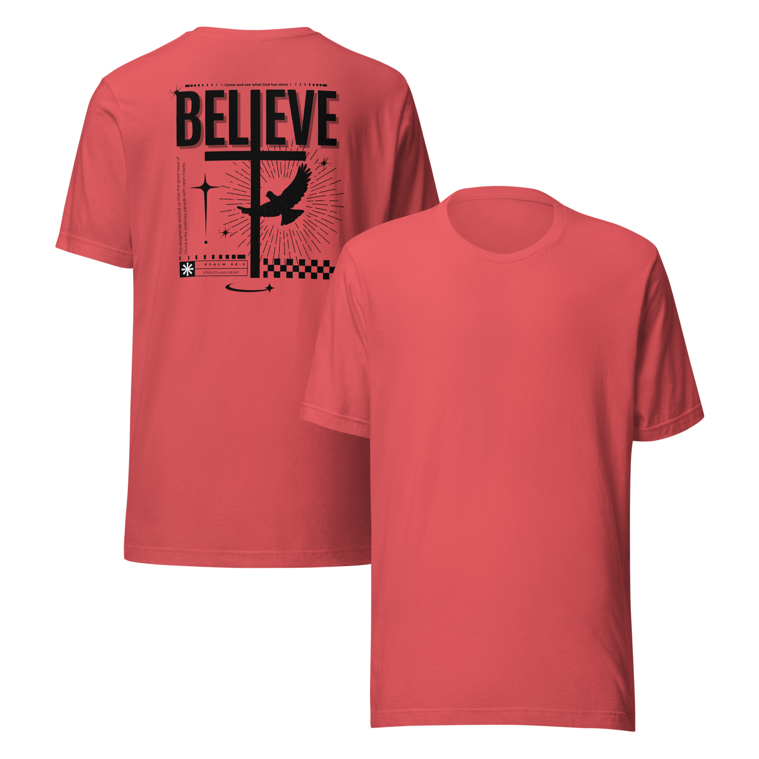Believe Back Light Biblical T-shirt