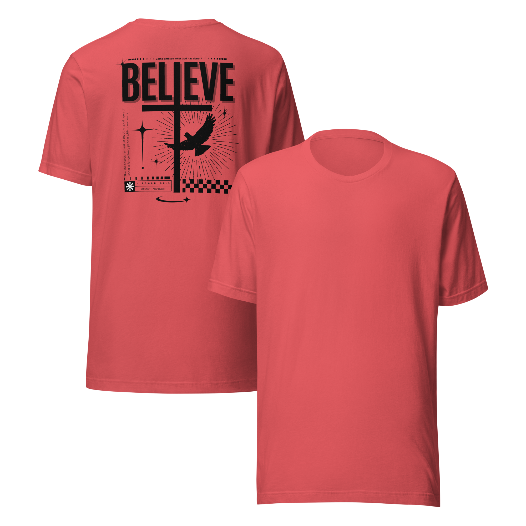 Believe Back Light Biblical T-shirt