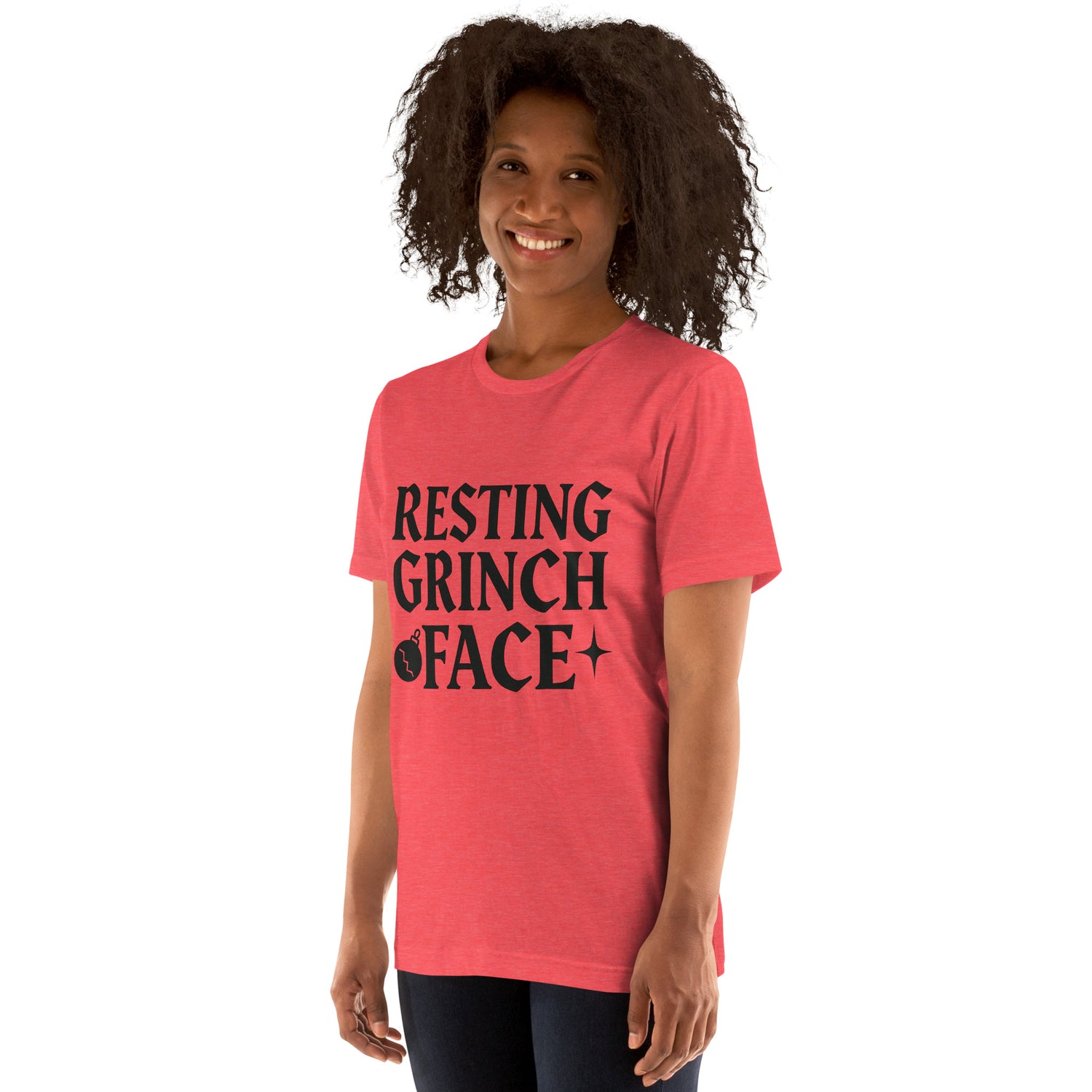 Resting Grinch Face Goth Anti-Christmas / Bah Humbug T-shirt | – RB Designa Co