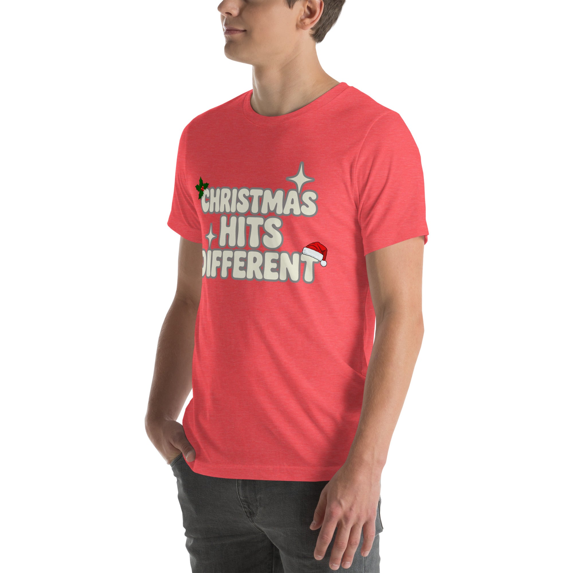 Christmas Hits Different Teen T-shirt | – RB Designa Co