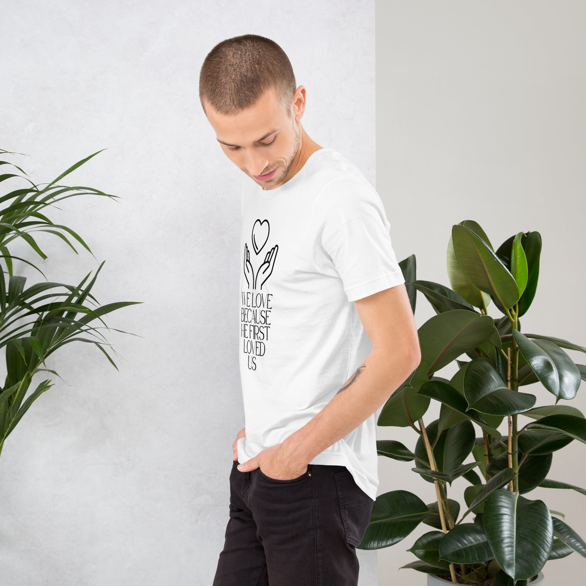 He First Loved Us Biblical T-shirt | – RB Designa Co