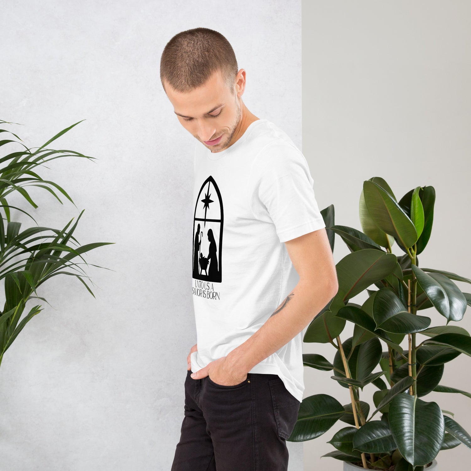 Savior Is Born White Biblical T-Shirt | – RB Designa Co