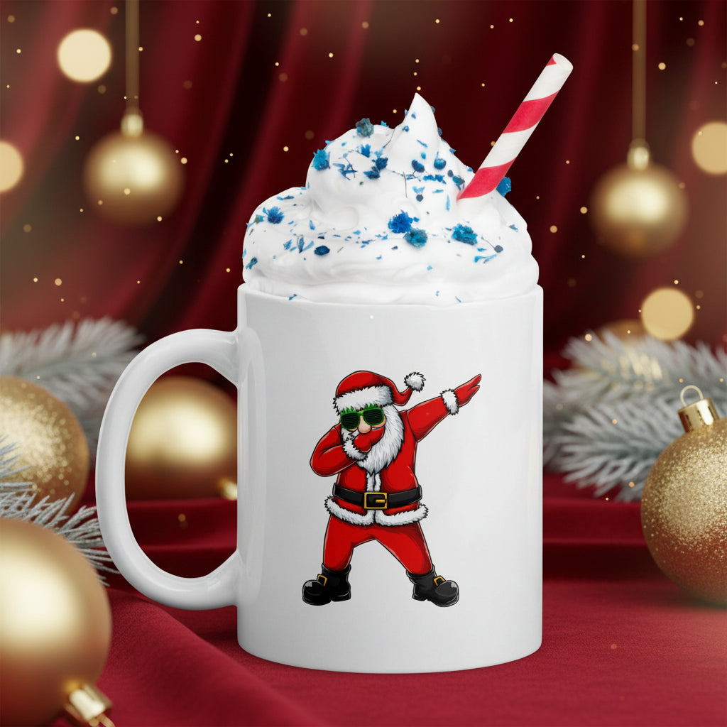 Dabbing Santa Teen White Mug | – RB Designa Co