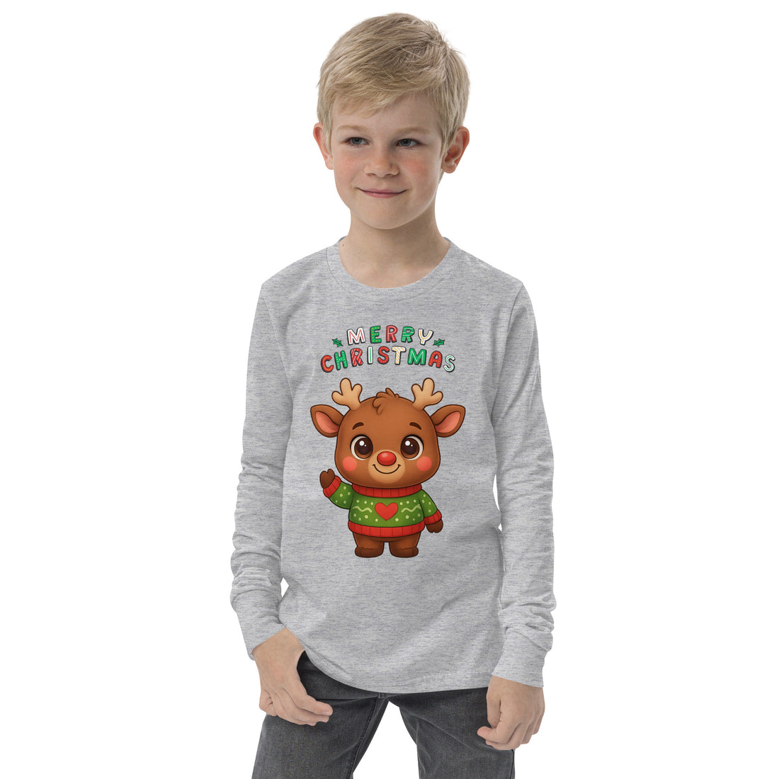 Reindeer With Antlers Kids &amp; Babies Sweatshirt | – RB Designa Co