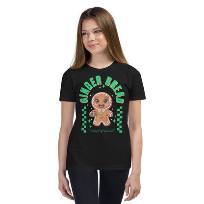 Gingerbread Joy- Green | Youth Short Sleeve T-Shirt | – RB Designa Co