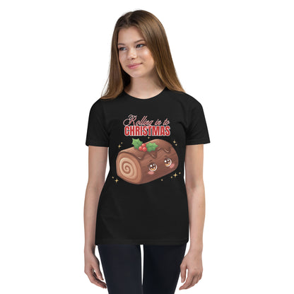 &quot;Rolling in to Christmas&quot;- Black | Youth Short Sleeve T-Shirt | – RB Designa Co