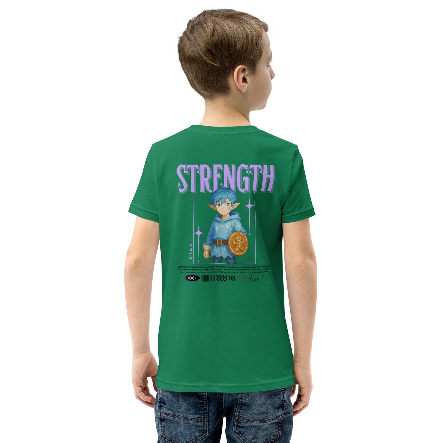 &quot;Strength&quot; | Youth Short Sleeve T-Shirt | Black | – RB Designa Co