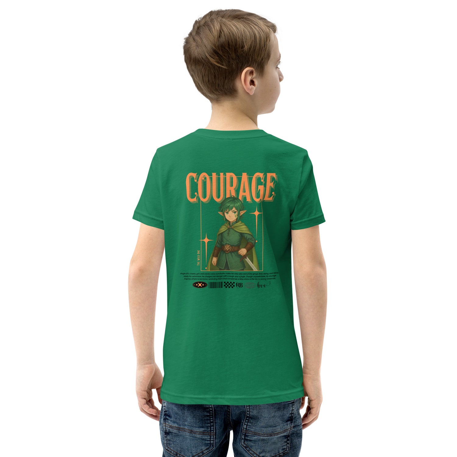&quot;Courage&quot; | Youth Short Sleeve T-Shirt | Black | – RB Designa Co