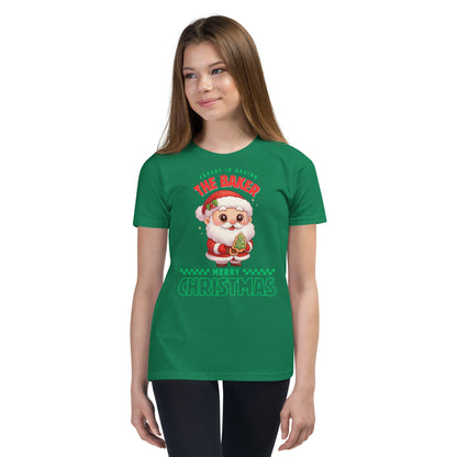 Expert in Baking: The Santa Baker- Green and Red | Youth Short Sleeve T-Shirt | – RB Designa Co