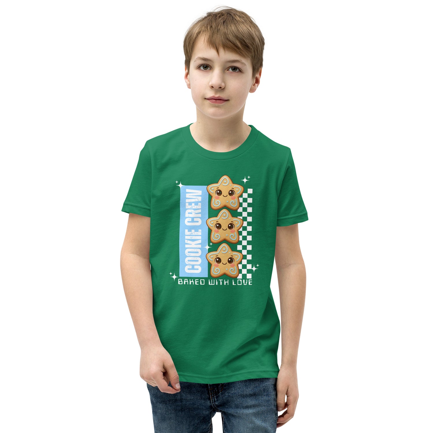 &quot;Cookie Crew, Baked With Love&quot;- Blue | Youth Short Sleeve T-Shirt | – RB Designa Co
