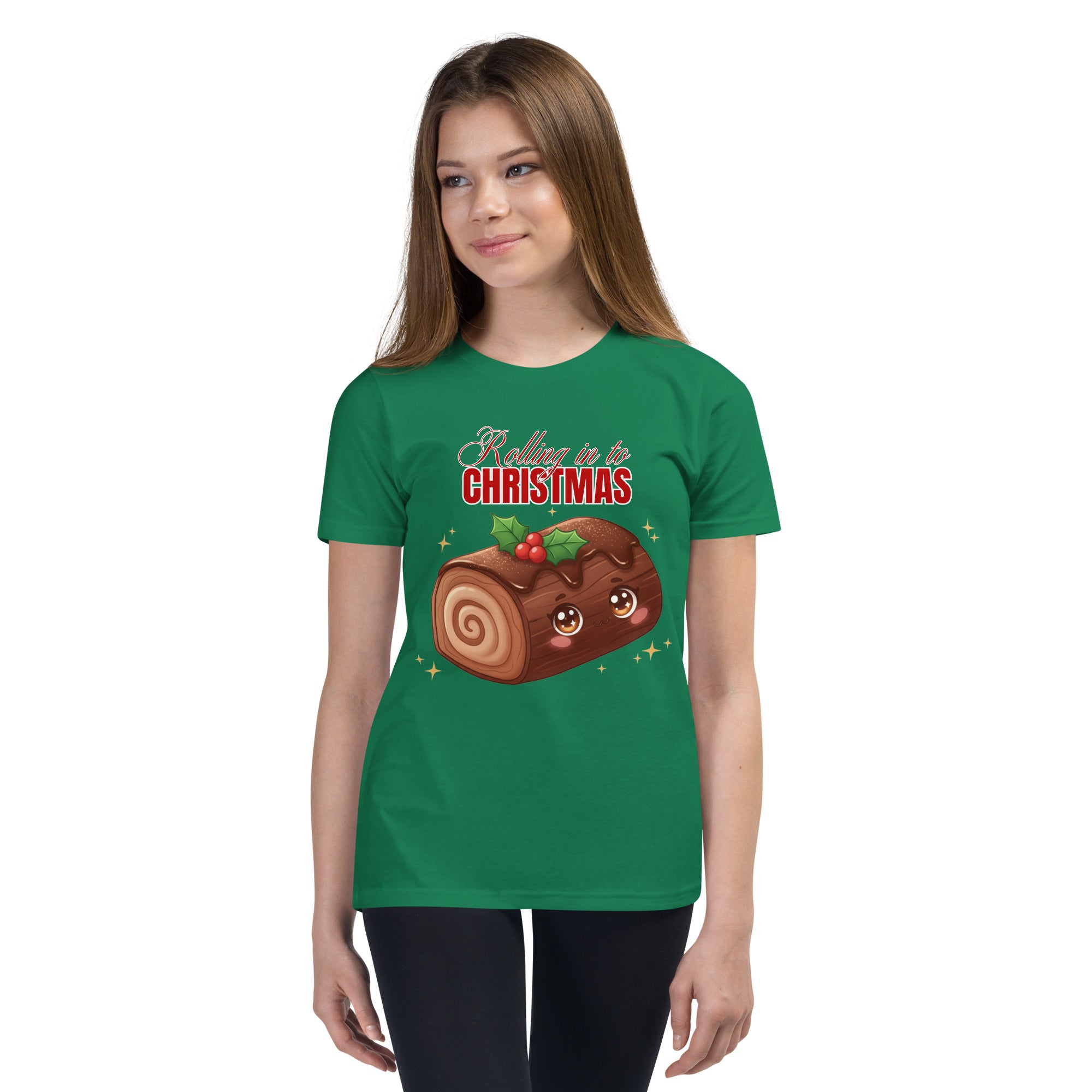 &quot;Rolling in to Christmas&quot;- Black | Youth Short Sleeve T-Shirt | – RB Designa Co