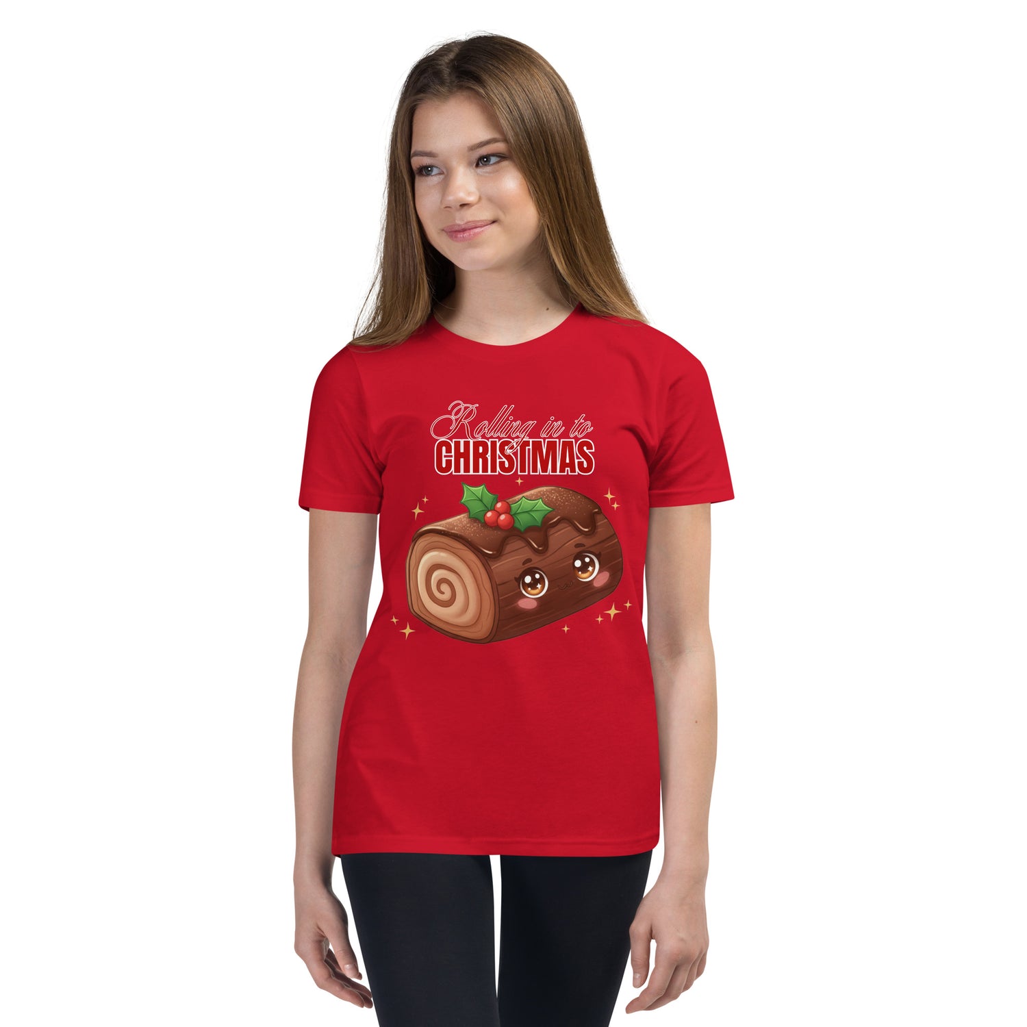 &quot;Rolling in to Christmas&quot;- Black | Youth Short Sleeve T-Shirt | – RB Designa Co